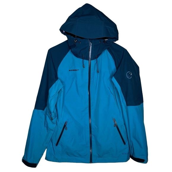 Mammut Wenaha Gore-Tex Paclite Waterproof Hooded Blue Jacket Size M - Picture 1 of 7